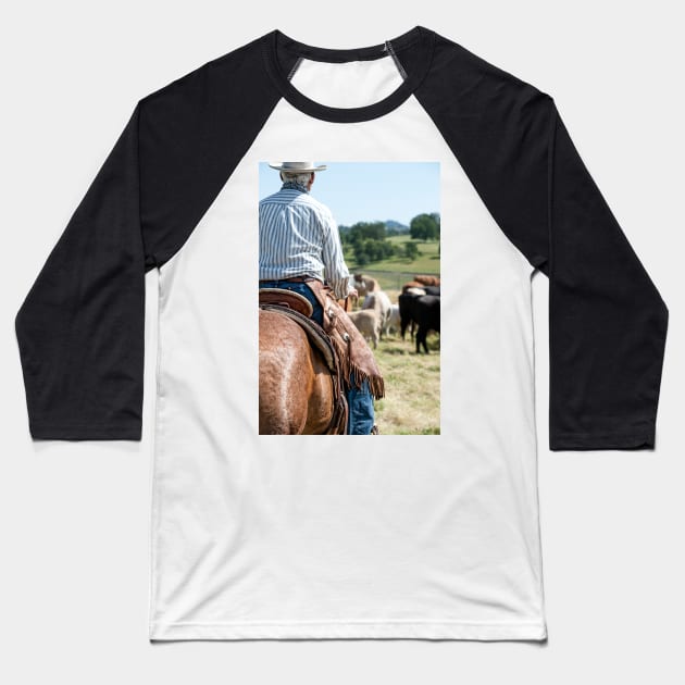 Cowboy Up! Baseball T-Shirt by randymir